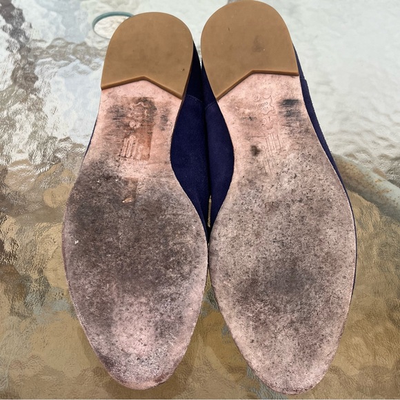 Charlotte Stone Blue Suede Ankle Booties - Picture 12 of 12